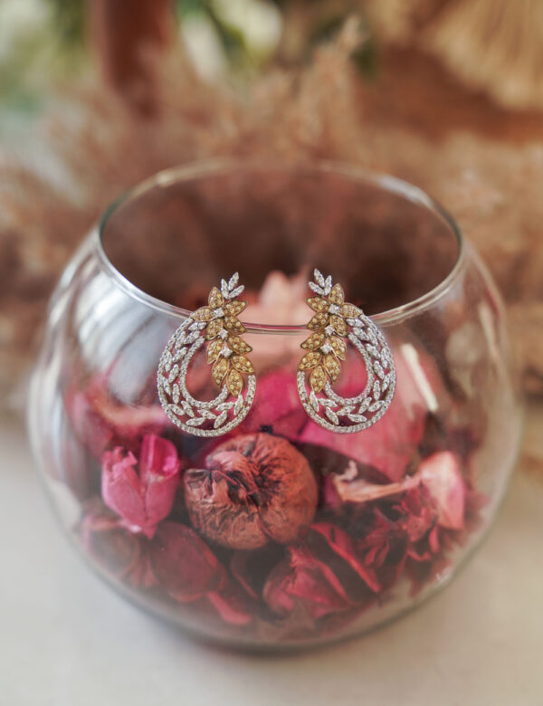 Twilight Leaf Luminescence Earring