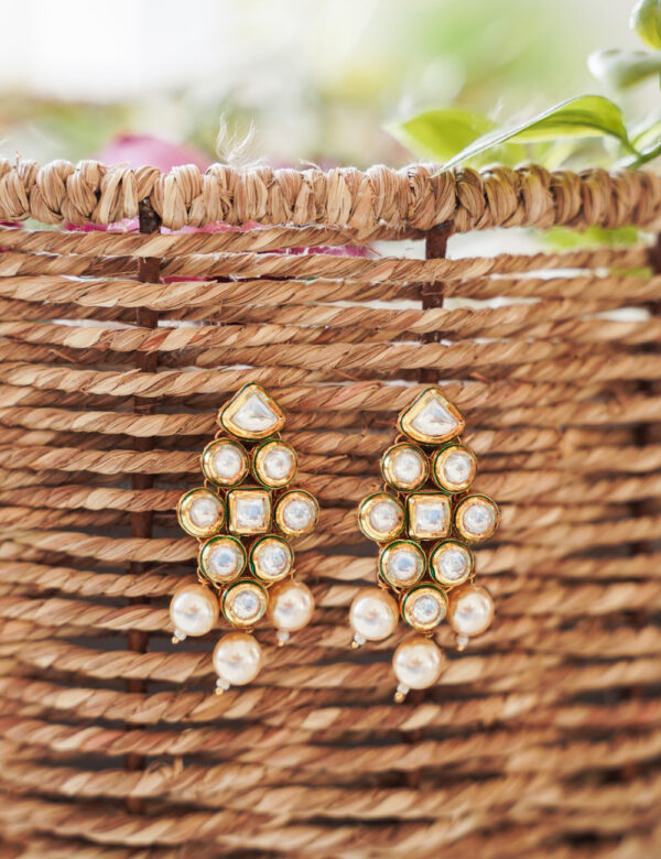 Pearl Cascade Kundan Earring