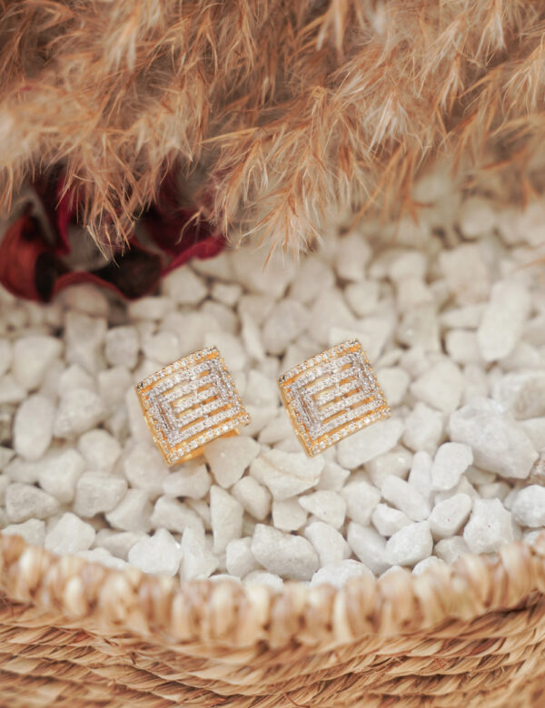 Maze of Brilliance Hoop Earring