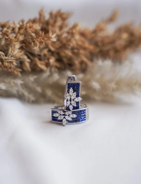 Carpet of Blooms Hoop Earring