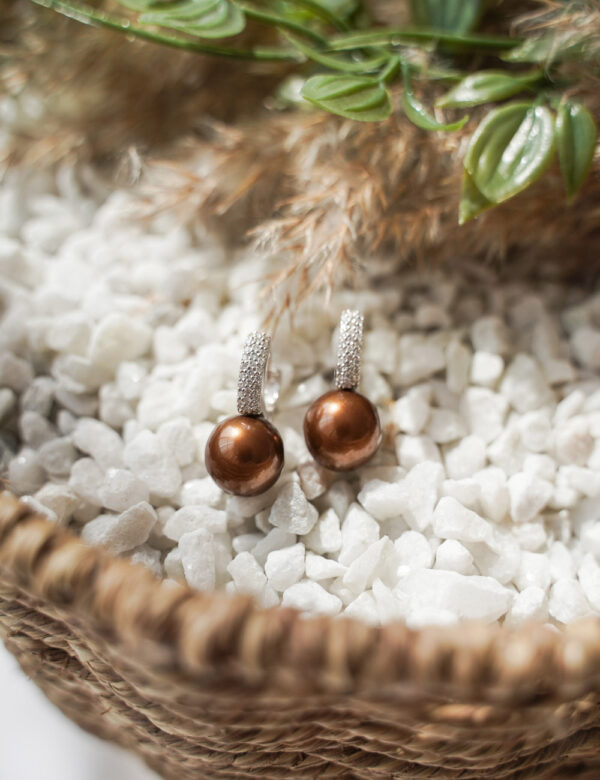 Pearl Aura Hoop Earring