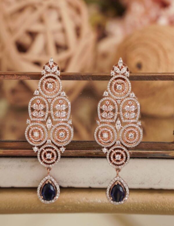 Midnight Halo Drops Earring