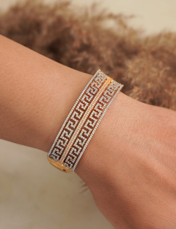 Geometric Maze Bangle