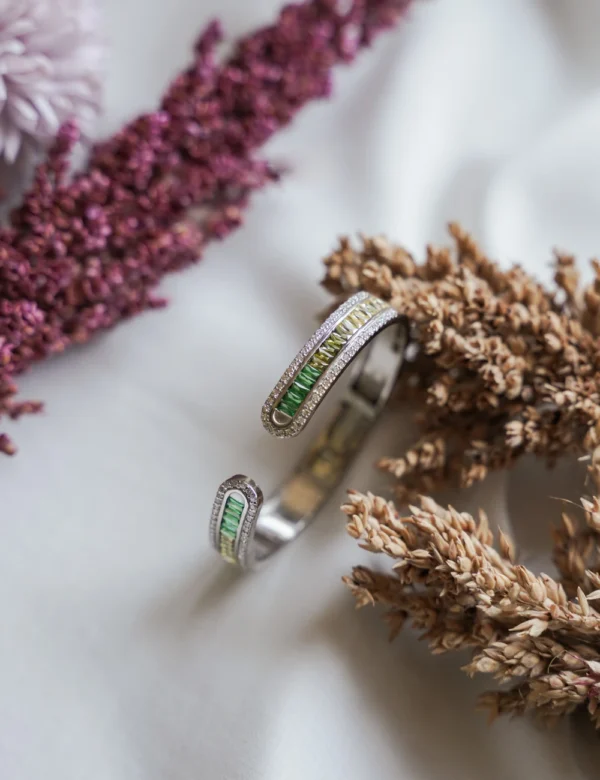 Emerald Reverie Cuff Bangle
